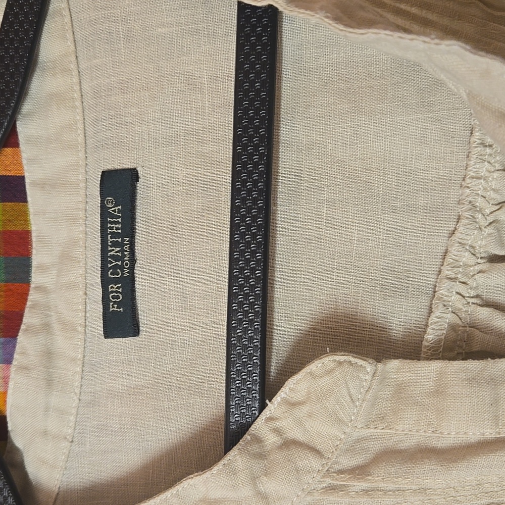 For Cynthia 100% Linen Tunic Pinktucked Sz XL? - Picture 2 of 7